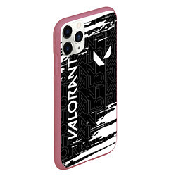 Чехол iPhone 11 Pro матовый VALORANT ВАЛОРАНТ, цвет: 3D-малиновый — фото 2