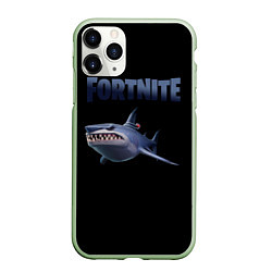 Чехол iPhone 11 Pro матовый Loot Shark Fortnite, цвет: 3D-салатовый