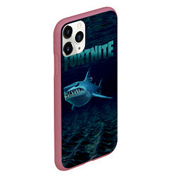 Чехол iPhone 11 Pro матовый Loot Shark Fortnite, цвет: 3D-малиновый — фото 2