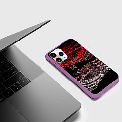 Чехол iPhone 11 Pro матовый The Witcher, цвет: 3D-фиолетовый — фото 2