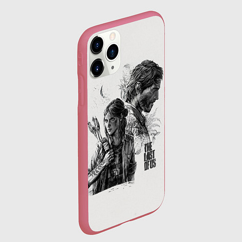 Чехол iPhone 11 Pro матовый The Last of Us / 3D-Малиновый – фото 2