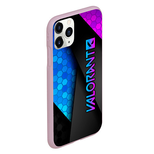 Чехол iPhone 11 Pro матовый Valorant / 3D-Розовый – фото 2