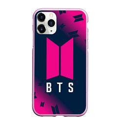 Чехол iPhone 11 Pro матовый BTS БТС, цвет: 3D-розовый