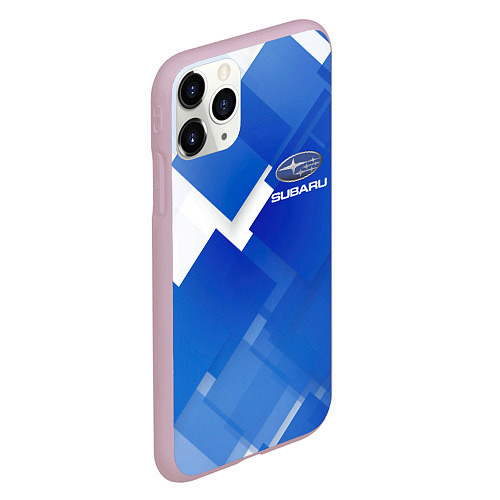 Чехол iPhone 11 Pro матовый SUBARU / 3D-Розовый – фото 2