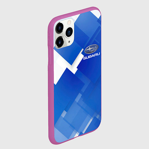Чехол iPhone 11 Pro матовый SUBARU / 3D-Фиолетовый – фото 2