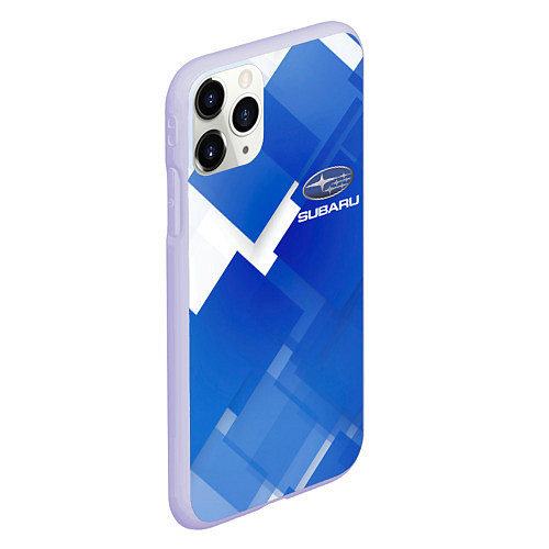 Чехол iPhone 11 Pro матовый SUBARU / 3D-Светло-сиреневый – фото 2