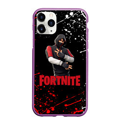 Чехол iPhone 11 Pro матовый FORTNITE x IKONIK, цвет: 3D-фиолетовый