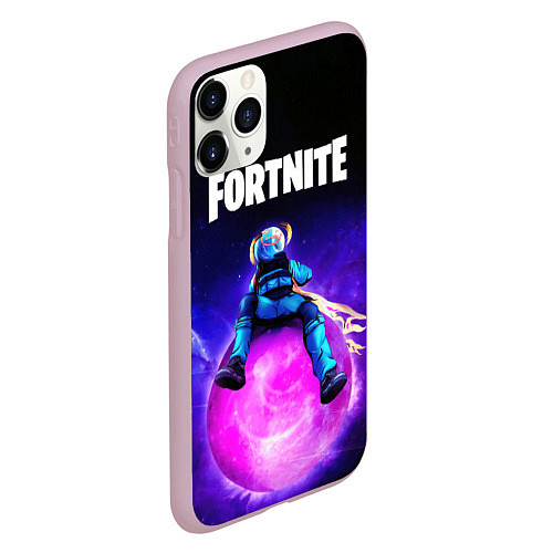Чехол iPhone 11 Pro матовый FORTNITE ASTROJACK / 3D-Розовый – фото 2