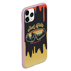 Чехол iPhone 11 Pro матовый Just Ride MOTOCROSS Z, цвет: 3D-розовый — фото 2
