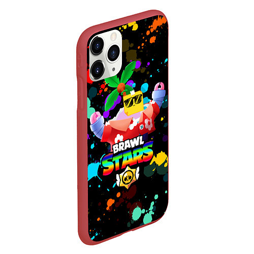 Чехол iPhone 11 Pro матовый BRAWL STARS SPROUT СПРАУТ / 3D-Красный – фото 2