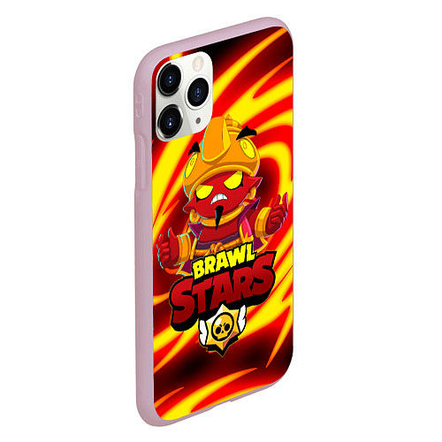 Чехол iPhone 11 Pro матовый BRAWL STARS EVIL GENE ДЖИН / 3D-Розовый – фото 2