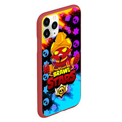 Чехол iPhone 11 Pro матовый BRAWL STARS EVIL GENE ДЖИН, цвет: 3D-красный — фото 2