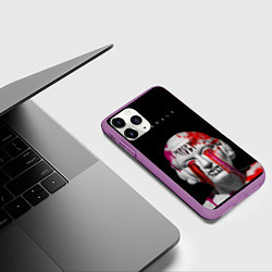 Чехол iPhone 11 Pro матовый Вандалы арт, цвет: 3D-фиолетовый — фото 2