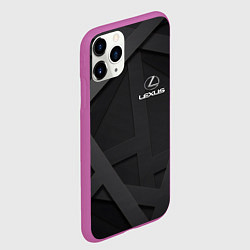 Чехол iPhone 11 Pro матовый LEXUS, цвет: 3D-фиолетовый — фото 2