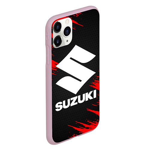 Чехол iPhone 11 Pro матовый SUZUKI / 3D-Розовый – фото 2