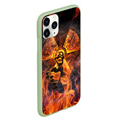 Чехол iPhone 11 Pro матовый S T A L K E R 2, цвет: 3D-салатовый — фото 2