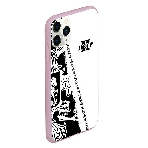 Чехол iPhone 11 Pro матовый Пётр / 3D-Розовый – фото 2
