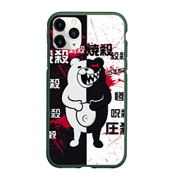 Чехол iPhone 11 Pro матовый Monokuma, цвет: 3D-темно-зеленый