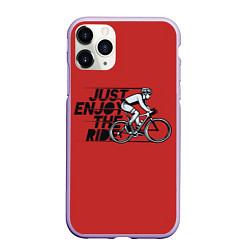 Чехол iPhone 11 Pro матовый Just Enjoy the Ride Z, цвет: 3D-светло-сиреневый