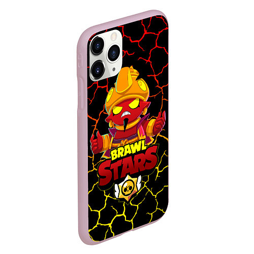 Чехол iPhone 11 Pro матовый BRAWL STARS EVIL GENE ДЖИН / 3D-Розовый – фото 2