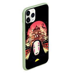 Чехол iPhone 11 Pro матовый Безликий, цвет: 3D-салатовый — фото 2