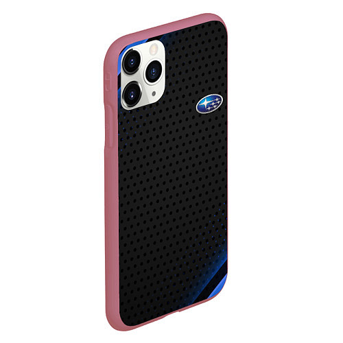 Чехол iPhone 11 Pro матовый SUBARU Z / 3D-Малиновый – фото 2