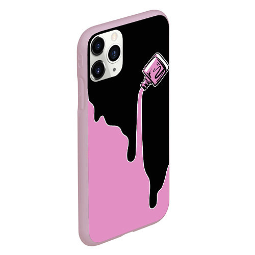 Чехол iPhone 11 Pro матовый Nails / 3D-Розовый – фото 2