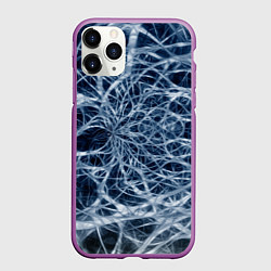 Чехол iPhone 11 Pro матовый Нервная система, цвет: 3D-фиолетовый