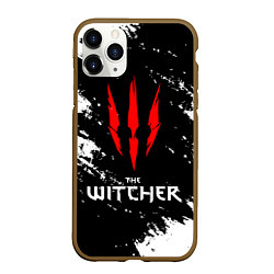 Чехол iPhone 11 Pro матовый The Witcher, цвет: 3D-коричневый