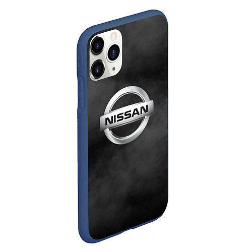 Чехол iPhone 11 Pro матовый NISSAN / 3D-Тёмно-синий – фото 2