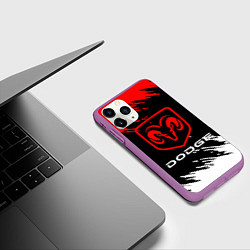 Чехол iPhone 11 Pro матовый DODGE, цвет: 3D-фиолетовый — фото 2