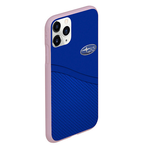 Чехол iPhone 11 Pro матовый SUBARU / 3D-Розовый – фото 2