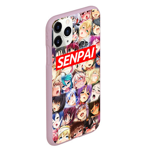 Чехол iPhone 11 Pro матовый SENPAI СЕНПАЙ / 3D-Розовый – фото 2