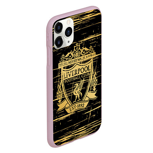 Чехол iPhone 11 Pro матовый LIVERPOOL / 3D-Розовый – фото 2