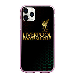 Чехол iPhone 11 Pro матовый LIVERPOOL ЛИВЕРПУЛЬ, цвет: 3D-розовый