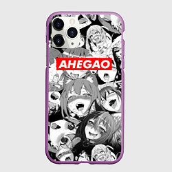 Чехол iPhone 11 Pro матовый AHEGAO АХЕГАО, цвет: 3D-фиолетовый