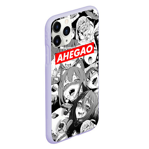 Чехол iPhone 11 Pro матовый AHEGAO АХЕГАО / 3D-Светло-сиреневый – фото 2