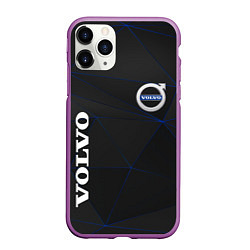 Чехол iPhone 11 Pro матовый VOLVO, цвет: 3D-фиолетовый