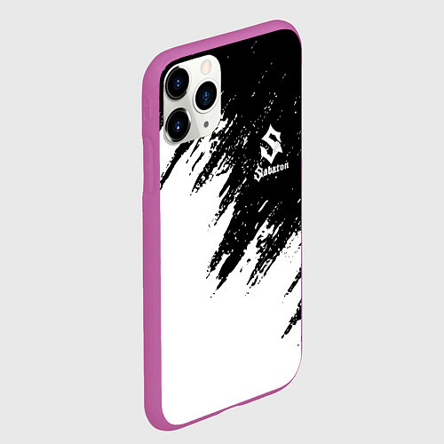 Чехол iPhone 11 Pro матовый Sabaton / 3D-Фиолетовый – фото 2