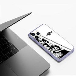 Чехол iPhone 11 Pro матовый Роман, цвет: 3D-светло-сиреневый — фото 2