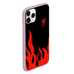 Чехол iPhone 11 Pro матовый Liverpool F C, цвет: 3D-розовый — фото 2
