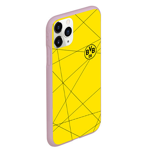 Чехол iPhone 11 Pro матовый BORUSSIA / 3D-Розовый – фото 2