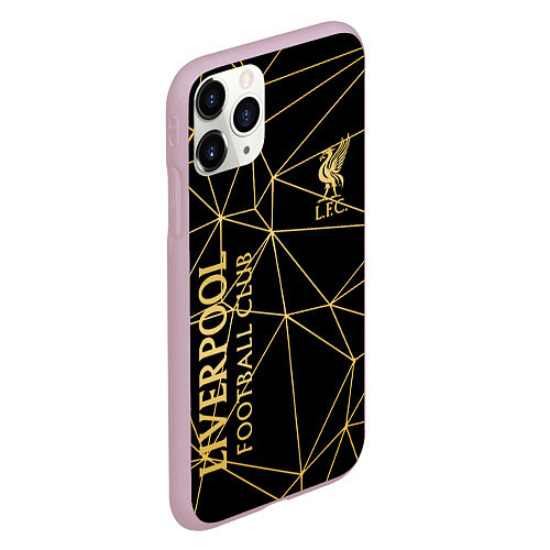 Чехол iPhone 11 Pro матовый LIVERPOOL / 3D-Розовый – фото 2