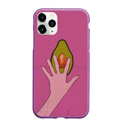 Чехол iPhone 11 Pro матовый Avocado, цвет: 3D-фиолетовый