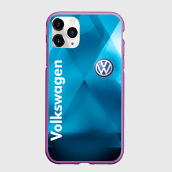 Чехол iPhone 11 Pro матовый VOLKSWAGEN, цвет: 3D-фиолетовый