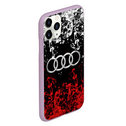 Чехол iPhone 11 Pro матовый AUDI, цвет: 3D-сиреневый — фото 2
