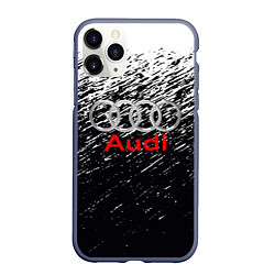 Чехол iPhone 11 Pro матовый AUDI, цвет: 3D-серый