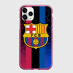 Чехол iPhone 11 Pro матовый BARSELONA, цвет: 3D-малиновый