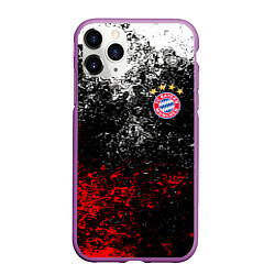 Чехол iPhone 11 Pro матовый BAYERN MUNCHEN, цвет: 3D-фиолетовый