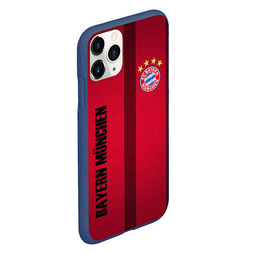 Чехол iPhone 11 Pro матовый BAYERN MUNCHEN / 3D-Тёмно-синий – фото 2